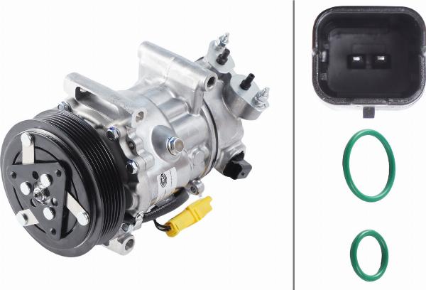 HELLA 8FK 366 200-381 - Compresseur, climatisation droxauto.com