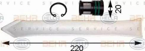 HELLA 8FT 351 193-091 - Filtre déshydratant, climatisation droxauto.com