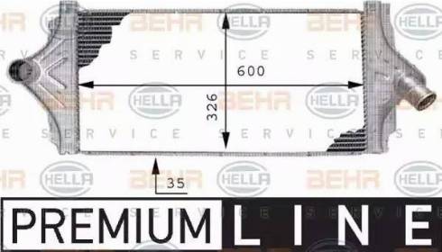 HELLA 8ML 376 723-351 - Intercooler, échangeur droxauto.com