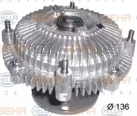 HELLA 8MV 376 758-661 - Embrayage, ventilateur de radiateur droxauto.com