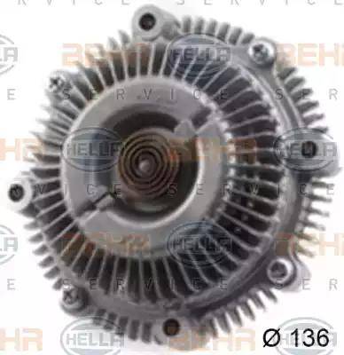 HELLA 8MV 376 758-611 - Embrayage, ventilateur de radiateur droxauto.com