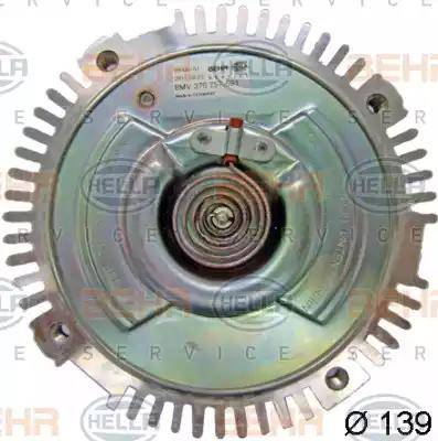 HELLA 8MV 376 757-591 - Embrayage, ventilateur de radiateur droxauto.com
