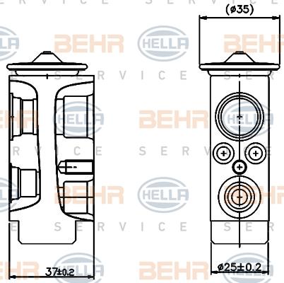 HELLA 8UW 351 004-244 - Détendeur, climatisation droxauto.com