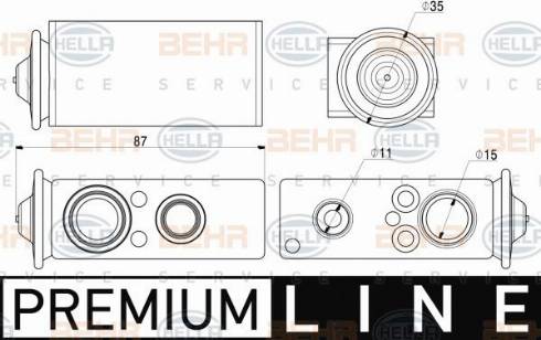 HELLA 8UW 351 008-341 - Détendeur, climatisation droxauto.com