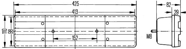 HELLA 2VA 004 887-031 - Feu arrière droxauto.com