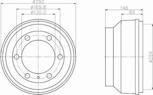 HELLA PAGID 8DT 355 300-221 - Tambour de frein droxauto.com