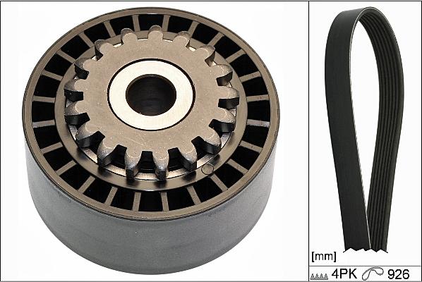 Hepu 20-1899 - Jeu de courroies trapézoïdales à nervures droxauto.com