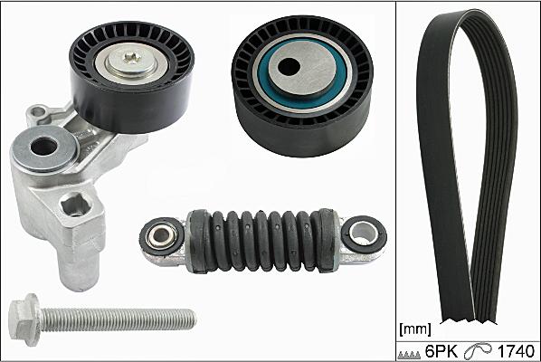 Hepu 20-1896 - Jeu de courroies trapézoïdales à nervures droxauto.com