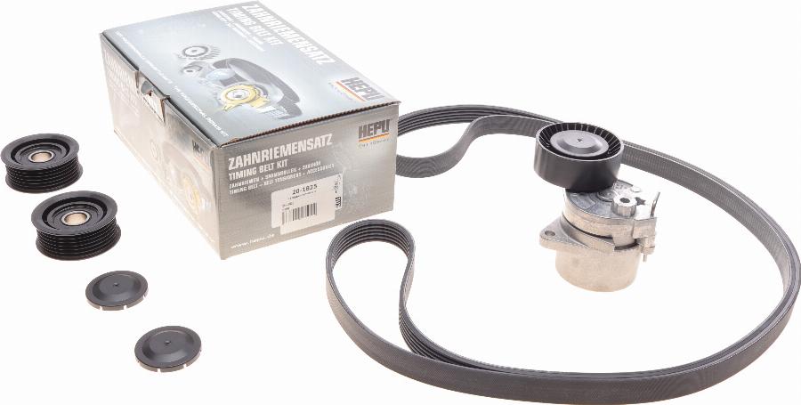Hepu 20-1825 - Jeu de courroies trapézoïdales à nervures droxauto.com