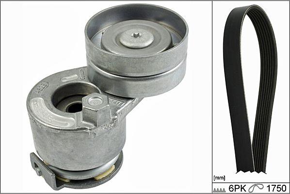 Hepu 20-1768 - Jeu de courroies trapézoïdales à nervures droxauto.com