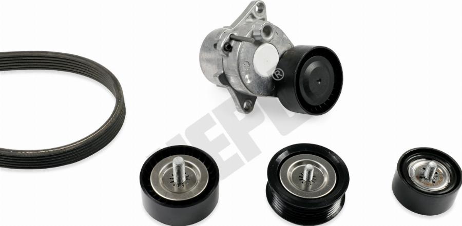 Hepu 20-2202 - Jeu de courroies trapézoïdales à nervures droxauto.com