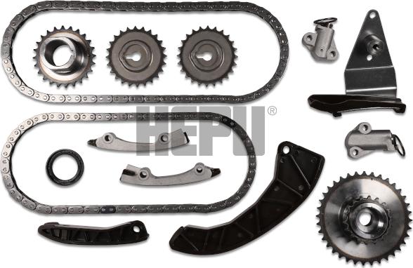Hepu 21-0384 - Kit de distribution par chaîne droxauto.com