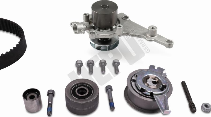 Hepu PK55020M - Pompe à eau + kit de courroie de distribution droxauto.com