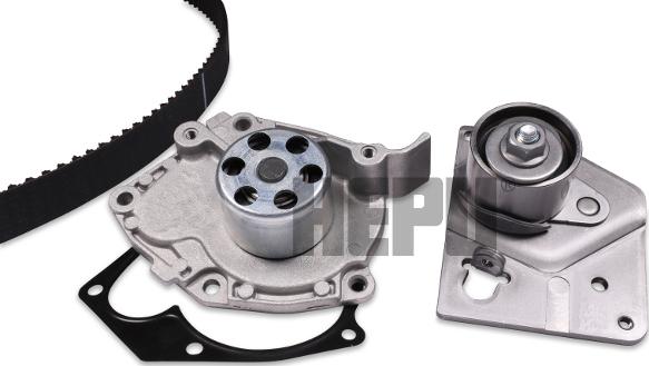 Hepu PK09570S - Pompe à eau + kit de courroie de distribution droxauto.com