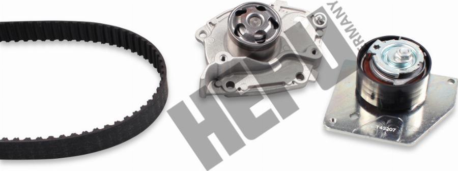 Hepu PK09660 - Pompe à eau + kit de courroie de distribution droxauto.com