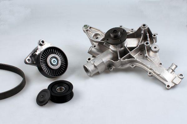 Hepu PK01470 - Pompe à eau+Jeu de courroie trapézoïdale à nervures droxauto.com