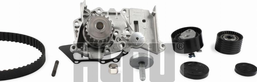 Hepu PK08421 - Pompe à eau + kit de courroie de distribution droxauto.com