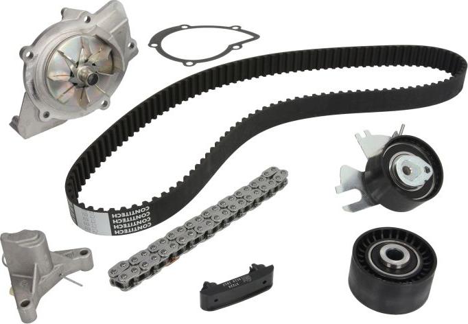 Hepu PK08010XT - Pompe à eau + kit de courroie de distribution droxauto.com