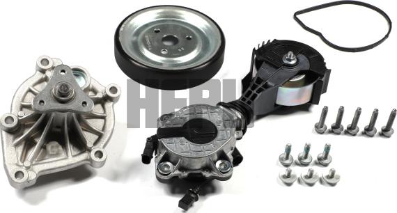 Hepu PK08102 - Pompe à eau+Jeu de courroie trapézoïdale à nervures droxauto.com