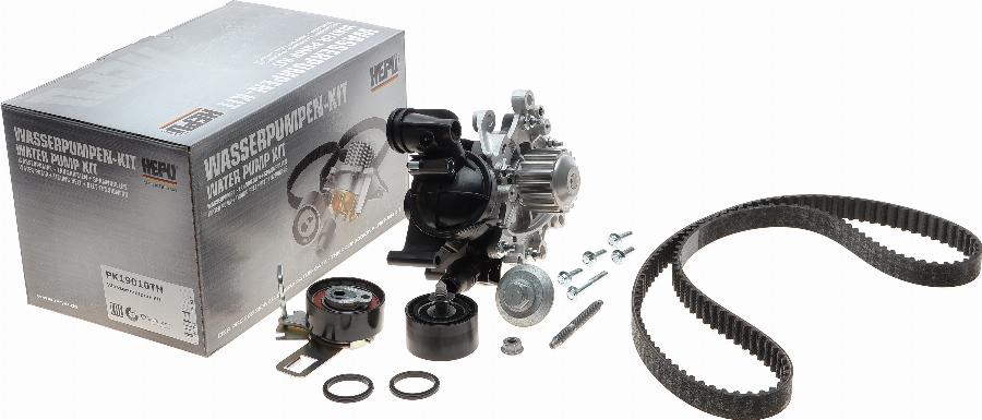 Hepu PK19010TH - Pompe à eau + kit de courroie de distribution droxauto.com