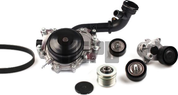 Hepu PK1613A0TH - Pompe à eau+Jeu de courroie trapézoïdale à nervures droxauto.com