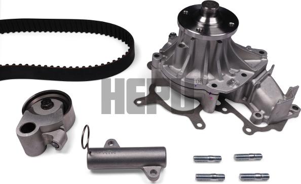 Hepu PK76740 - Pompe à eau + kit de courroie de distribution droxauto.com