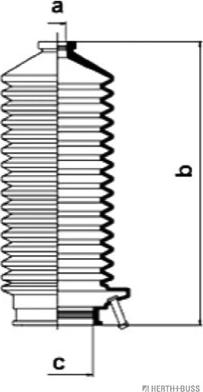 Herth+Buss Jakoparts J4104004 - Jeu de joints-soufflets, direction droxauto.com