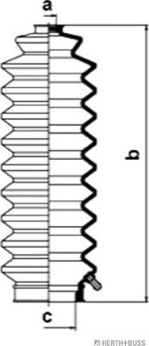 Herth+Buss Jakoparts J4104007 - Jeu de joints-soufflets, direction droxauto.com