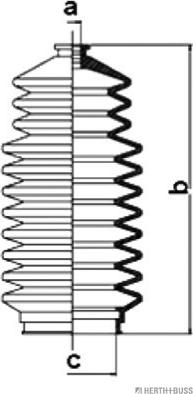 Herth+Buss Jakoparts J4101002 - Jeu de joints-soufflets, direction droxauto.com