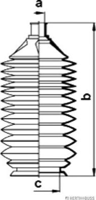 Herth+Buss Jakoparts J4103007 - Jeu de joints-soufflets, direction droxauto.com