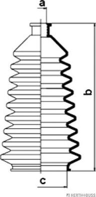 Herth+Buss Jakoparts J4108000 - Jeu de joints-soufflets, direction droxauto.com