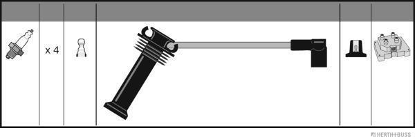 Herth+Buss Jakoparts J5383044 - Kit de câbles d'allumage droxauto.com