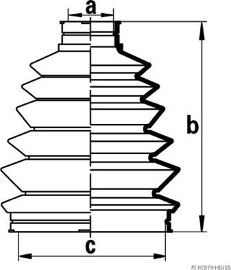 Herth+Buss Jakoparts J2865009 - Joint-soufflet, arbre de commande droxauto.com