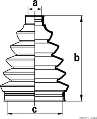 Herth+Buss Jakoparts J2861025 - Joint-soufflet, arbre de commande droxauto.com