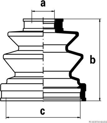Herth+Buss Jakoparts J2885007 - Joint-soufflet, arbre de commande droxauto.com