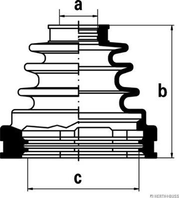 Herth+Buss Jakoparts J2882006 - Joint-soufflet, arbre de commande droxauto.com