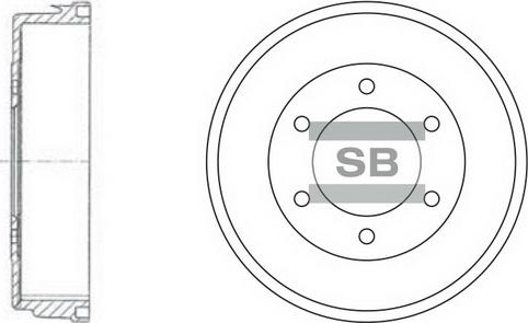 Hi-Q SD4217 - Tambour de frein droxauto.com