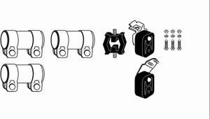 HJS 82 12 2244 - Kit d'assemblage, système d'échappement droxauto.com