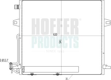 Hoffer 991099 - Condensateur, climatisation droxauto.com