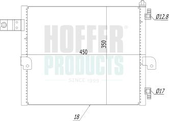 Hoffer 991094 - Condensateur, climatisation droxauto.com
