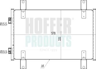 Hoffer 991090 - Condensateur, climatisation droxauto.com