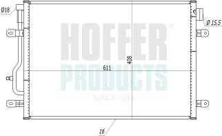 Hoffer 991067 - Condensateur, climatisation droxauto.com