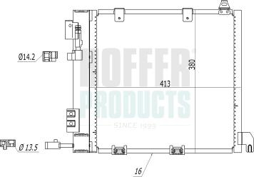 Hoffer 991007 - Condensateur, climatisation droxauto.com