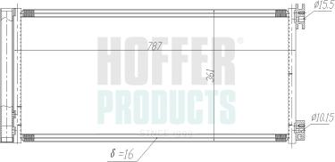 Hoffer 991193 - Condensateur, climatisation droxauto.com