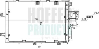 Hoffer 991136 - Condensateur, climatisation droxauto.com