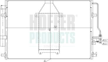 Hoffer 991296 - Condensateur, climatisation droxauto.com
