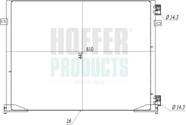 Hoffer 991297 - Condensateur, climatisation droxauto.com