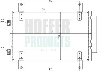 Hoffer 991249 - Condensateur, climatisation droxauto.com