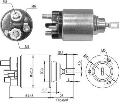 Hoffer 46043 - Contacteur, démarreur droxauto.com
