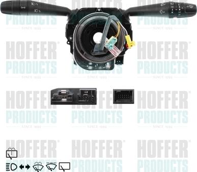 Hoffer 21031804 - Commutateur de colonne de direction droxauto.com